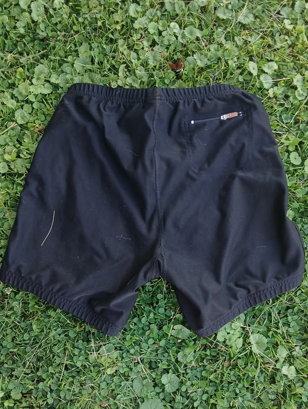Nike Black Shorts with White Swoosh Size Small